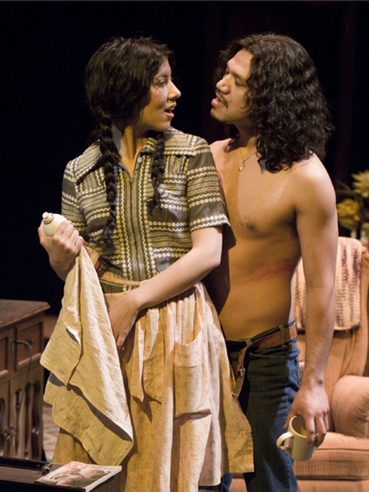 Stephanie Beatriz and Tony Sancho at 